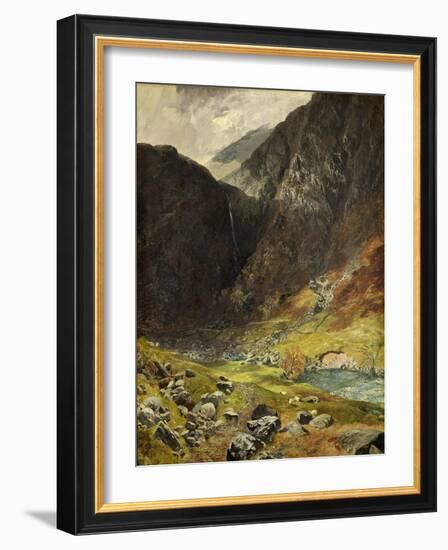 Styhead Pass, Borrowdale, 1854-Alfred William Hunt-Framed Giclee Print