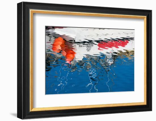 Stykkisholmur, Harbour, Reflection-Catharina Lux-Framed Photographic Print