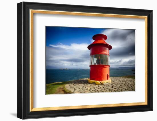 Stykkishólmur Lighthouse-George Oze-Framed Photographic Print