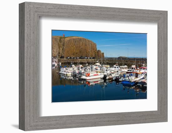 Stykkisholmur, Peninsula Snaefellsnes, Harbour-Catharina Lux-Framed Photographic Print