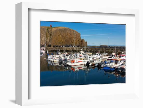 Stykkisholmur, Peninsula Snaefellsnes, Harbour-Catharina Lux-Framed Photographic Print