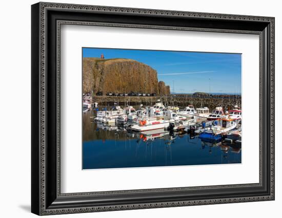 Stykkisholmur, Peninsula Snaefellsnes, Harbour-Catharina Lux-Framed Photographic Print