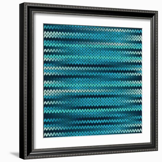 Style Knitted Melange Pattern-ESSL-Framed Premium Giclee Print