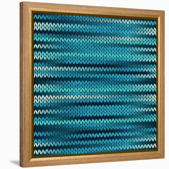 Style Knitted Melange Pattern-ESSL-Framed Stretched Canvas