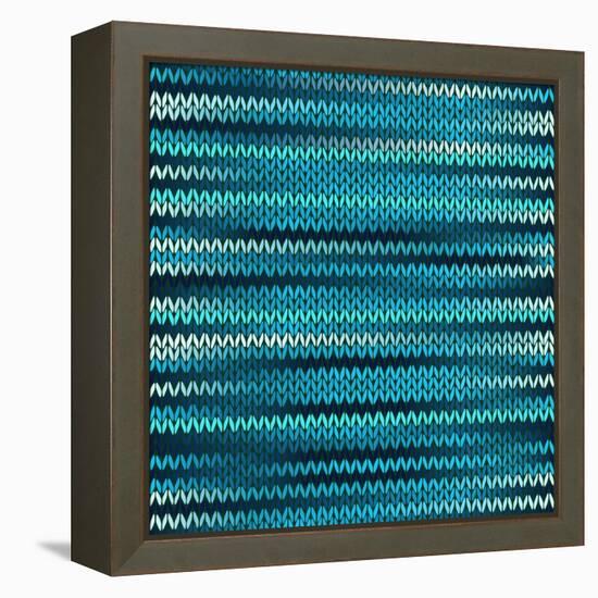 Style Knitted Melange Pattern-ESSL-Framed Stretched Canvas