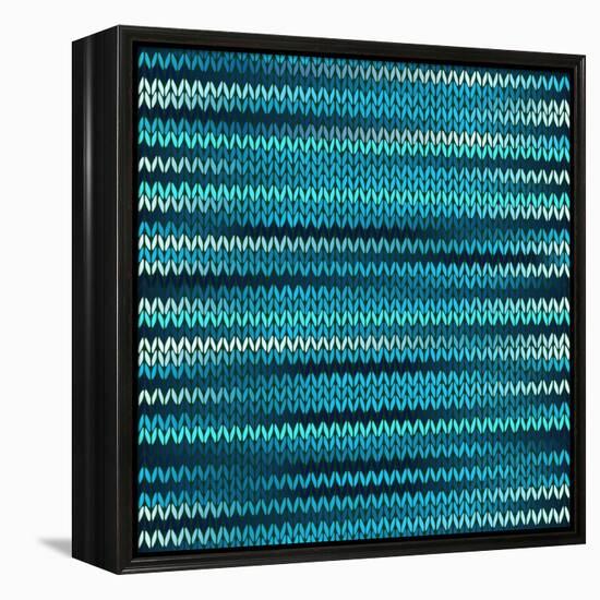 Style Knitted Melange Pattern-ESSL-Framed Stretched Canvas