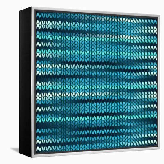 Style Knitted Melange Pattern-ESSL-Framed Stretched Canvas