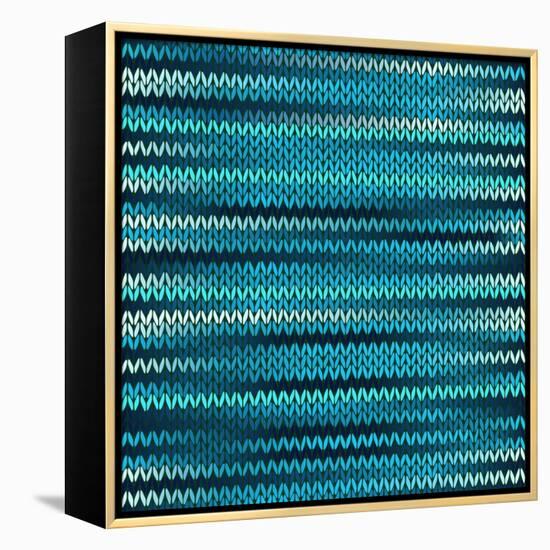 Style Knitted Melange Pattern-ESSL-Framed Stretched Canvas