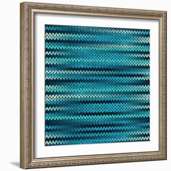 Style Knitted Melange Pattern-ESSL-Framed Art Print