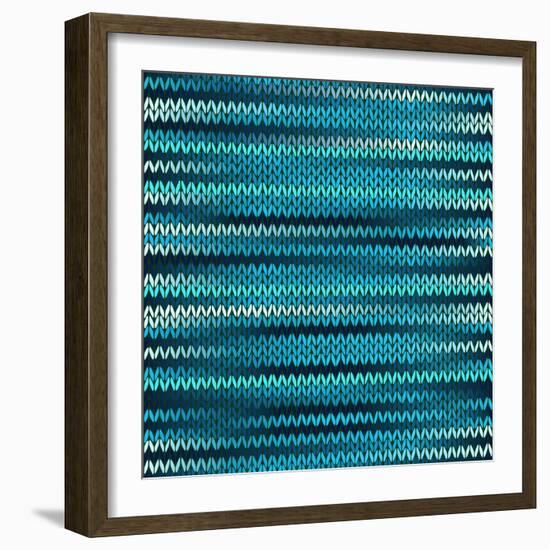 Style Knitted Melange Pattern-ESSL-Framed Art Print