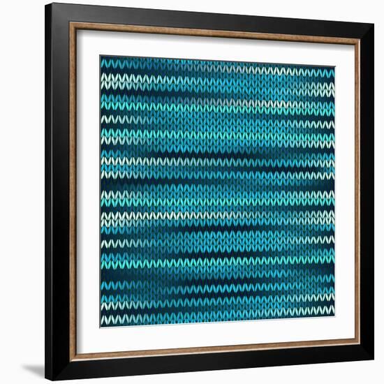 Style Knitted Melange Pattern-ESSL-Framed Art Print