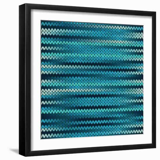 Style Knitted Melange Pattern-ESSL-Framed Art Print