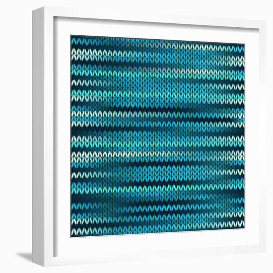 Style Knitted Melange Pattern-ESSL-Framed Art Print