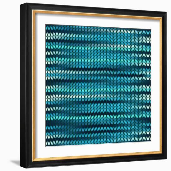 Style Knitted Melange Pattern-ESSL-Framed Art Print