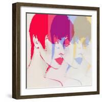 Style Woman Portrait. Abstract Fashion Watercolor Illustration-Anna Ismagilova-Framed Art Print