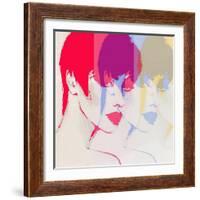 Style Woman Portrait. Abstract Fashion Watercolor Illustration-Anna Ismagilova-Framed Art Print
