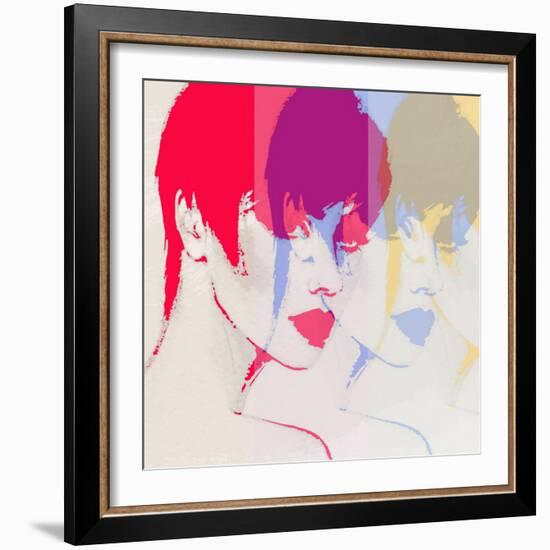 Style Woman Portrait. Abstract Fashion Watercolor Illustration-Anna Ismagilova-Framed Art Print