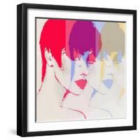 Style Woman Portrait. Abstract Fashion Watercolor Illustration-Anna Ismagilova-Framed Art Print