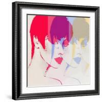 Style Woman Portrait. Abstract Fashion Watercolor Illustration-Anna Ismagilova-Framed Art Print