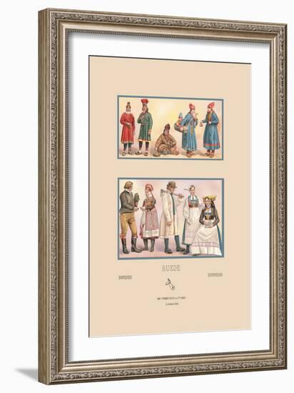 Styles of the Scandinavian Middle-Class-Racinet-Framed Art Print