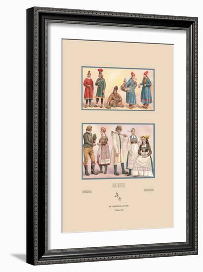 Styles of the Scandinavian Middle-Class-Racinet-Framed Art Print