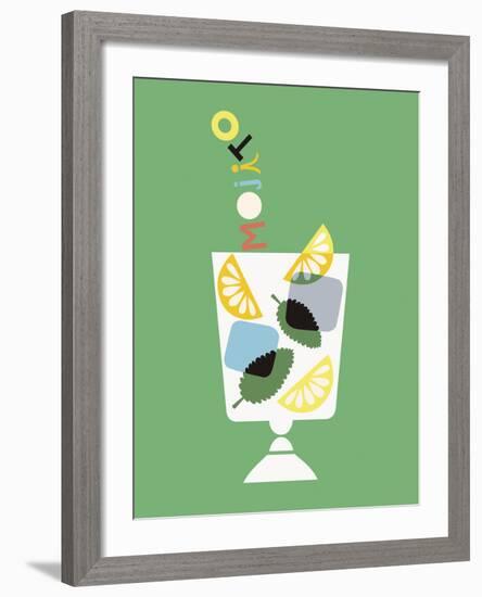 Stylish Cocktails - Mojito-Sophie Ledesma-Framed Giclee Print