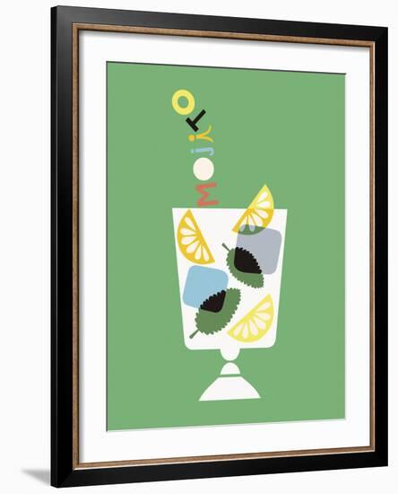 Stylish Cocktails - Mojito-Sophie Ledesma-Framed Giclee Print