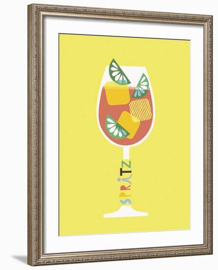 Stylish Cocktails - Spritz-Sophie Ledesma-Framed Giclee Print