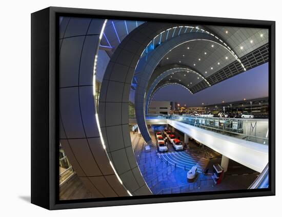 Stylish Modern Architecture of the 2010 Opened Terminal 3 of Dubai International Airport, Dubai, Un-Gavin Hellier-Framed Premier Image Canvas