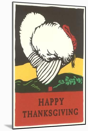 Stylish Turkey, Happy Thanksgiving-null-Mounted Art Print