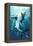 Stylized Great White Shark-Lantern Press-Framed Stretched Canvas