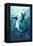 Stylized Great White Shark-Lantern Press-Framed Stretched Canvas