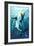 Stylized Great White Shark-Lantern Press-Framed Art Print