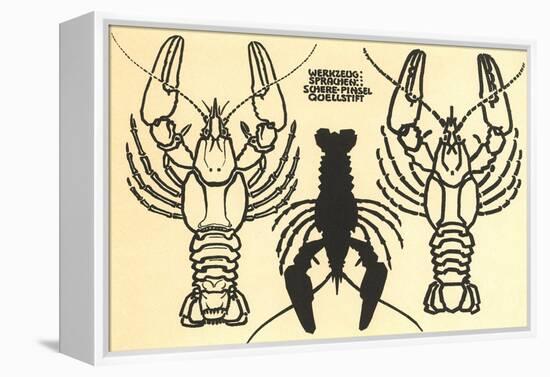 Stylized Lobsters-null-Framed Stretched Canvas