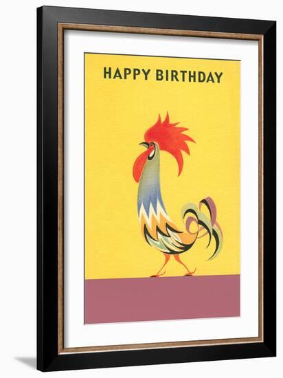 Stylized Rooster-null-Framed Art Print