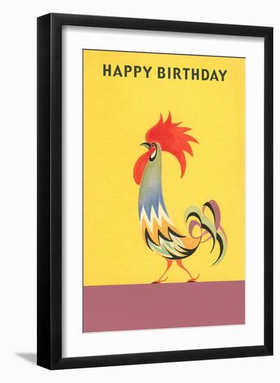 Stylized Rooster-null-Framed Art Print