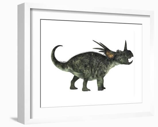 Styracosaurus, a Herbivorous Ceratopsian Dinosaur-null-Framed Art Print
