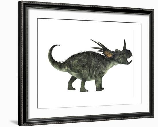 Styracosaurus, a Herbivorous Ceratopsian Dinosaur-null-Framed Art Print