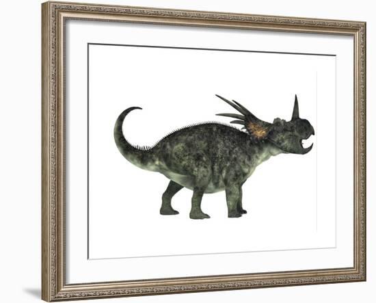 Styracosaurus, a Herbivorous Ceratopsian Dinosaur-null-Framed Art Print