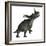 Styracosaurus Dinosaur Roaring-Stocktrek Images-Framed Art Print