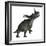 Styracosaurus Dinosaur Roaring-Stocktrek Images-Framed Art Print