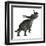 Styracosaurus Dinosaur Roaring-Stocktrek Images-Framed Art Print