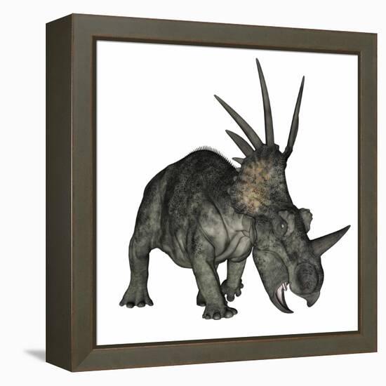 Styracosaurus Dinosaur-Stocktrek Images-Framed Stretched Canvas