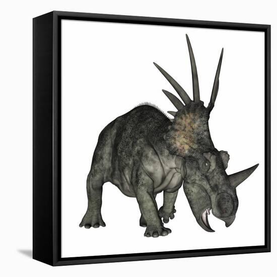 Styracosaurus Dinosaur-Stocktrek Images-Framed Stretched Canvas