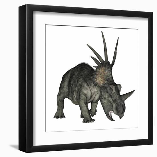 Styracosaurus Dinosaur-Stocktrek Images-Framed Art Print