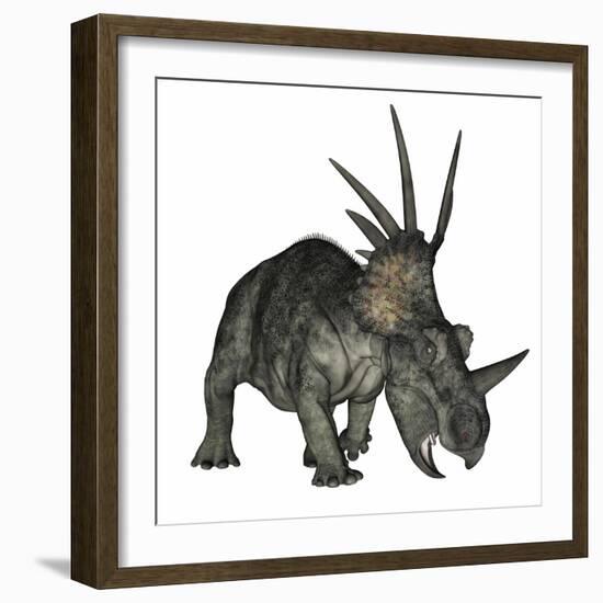 Styracosaurus Dinosaur-Stocktrek Images-Framed Art Print