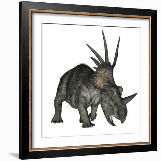 Styracosaurus Dinosaur-Stocktrek Images-Framed Art Print