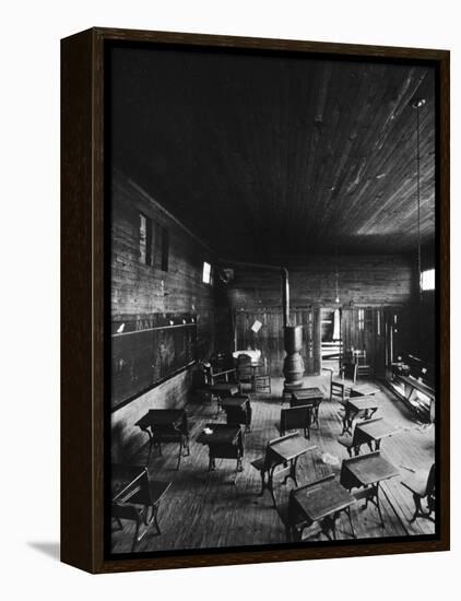 Sub Standard Grade School Classroom at African American School, the Effect of Segregation-Gordon Parks-Framed Premier Image Canvas