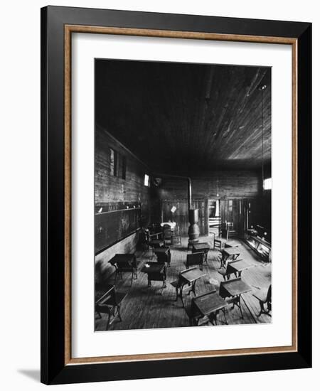 Sub Standard Grade School Classroom at African American School, the Effect of Segregation-Gordon Parks-Framed Photographic Print