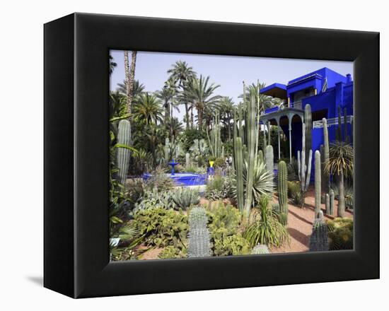 Sub-Tropical Jardin Majorelle in the Ville Nouvelle of Marrakech-Julian Love-Framed Premier Image Canvas